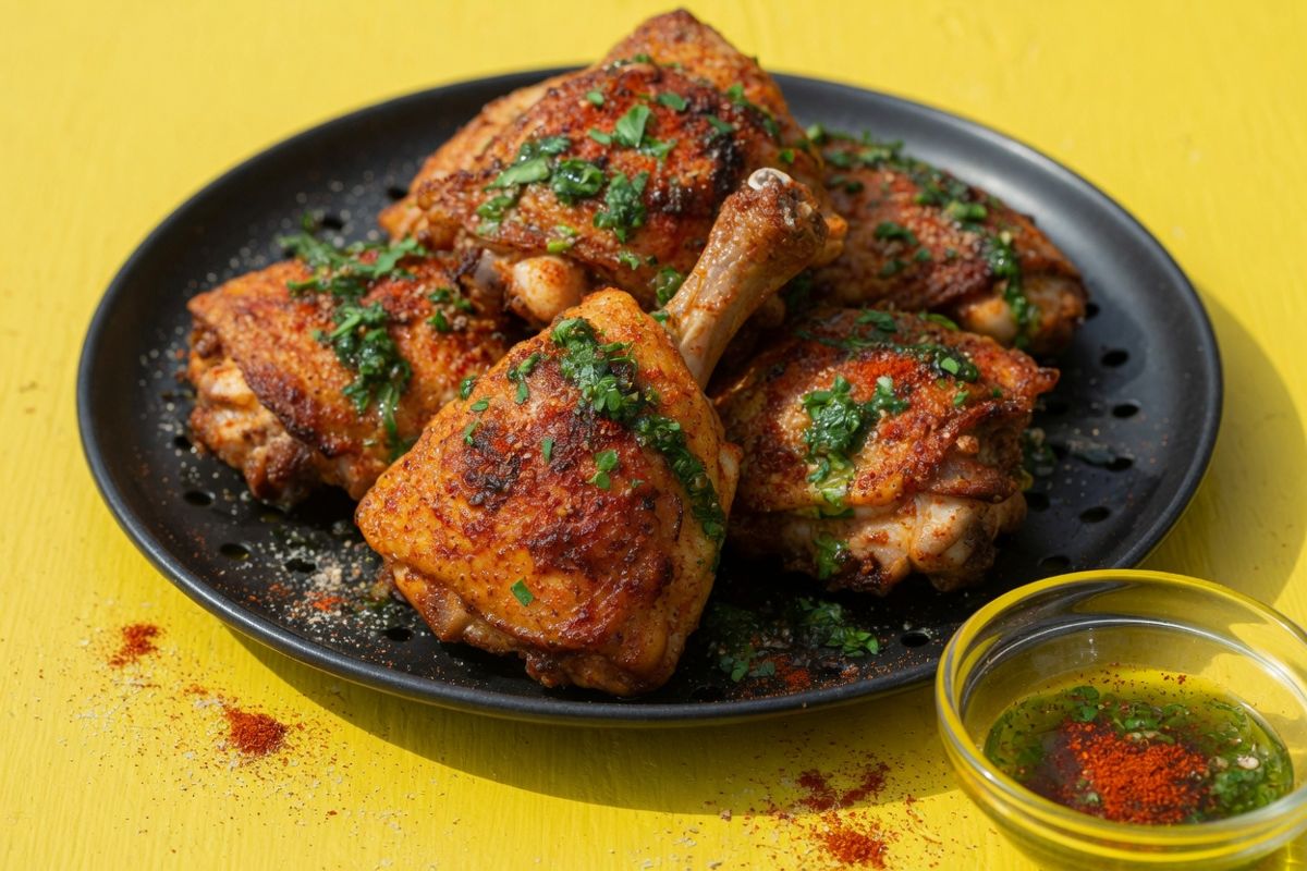 Paprika Garlic Crisped Thighs